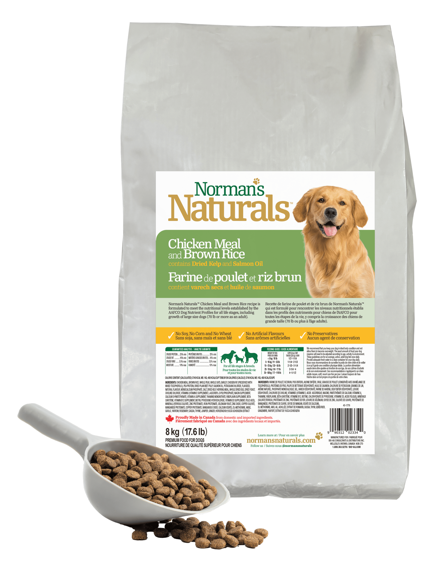 Norman's Naturals Dog Food, 8kg