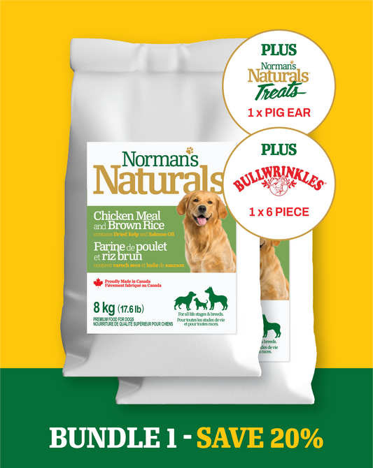 2 x Norman Naturals Dog Food & Treats