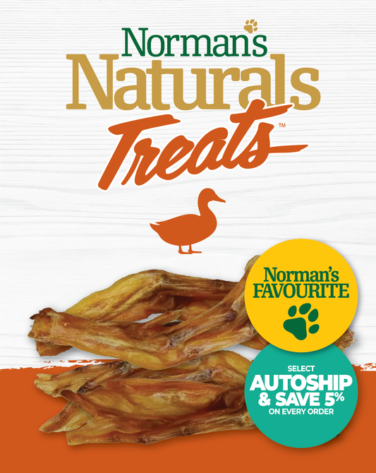 Norman's Naturals™ Treats Duck Feet 120gm (9ct)