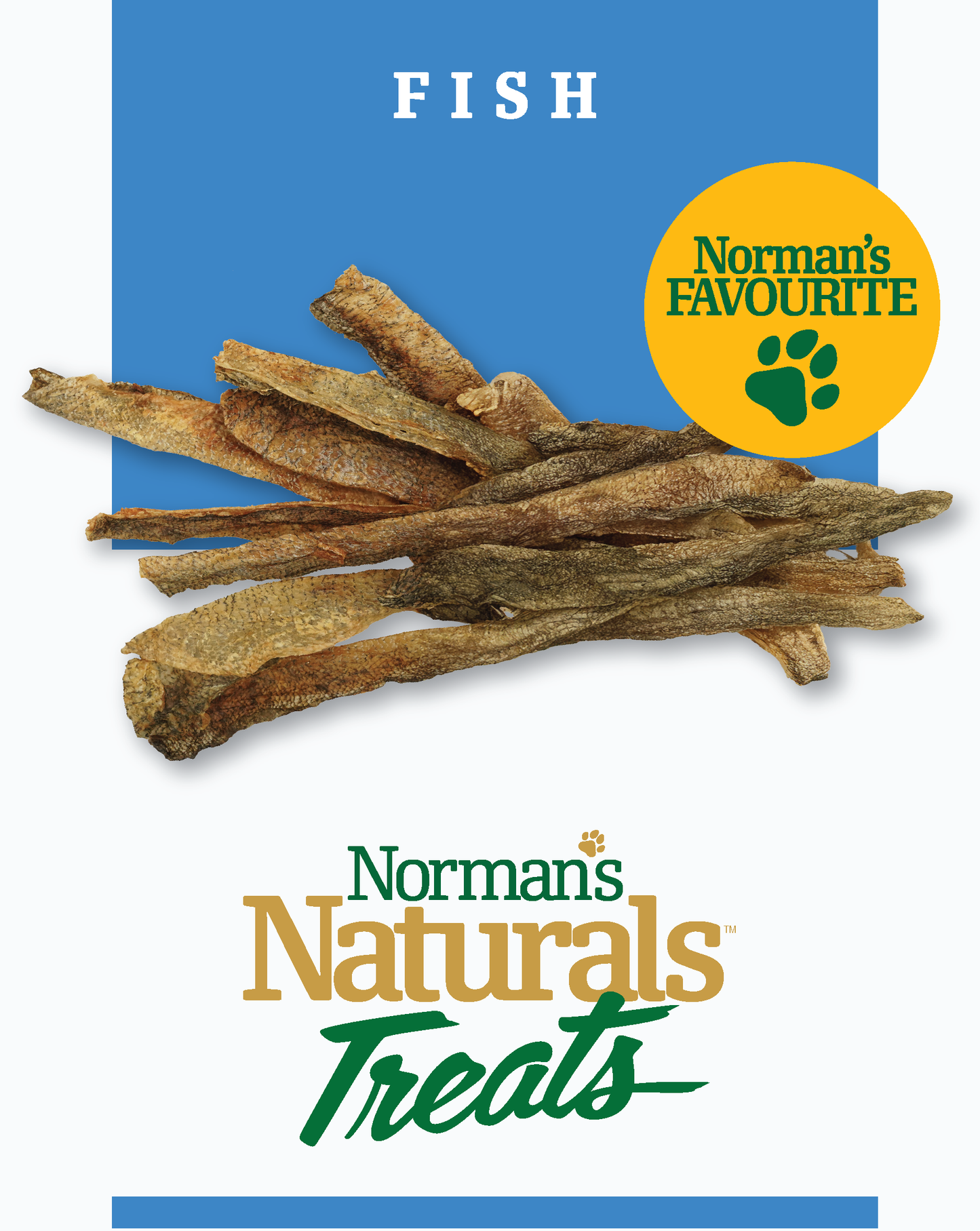 Norman's Naturals™ Treats Fish Skins 200gm